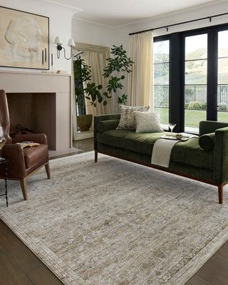 Loloi II Tabitha TAI-03 Ivory / Khaki Area Rug Lifestyle Image Feature