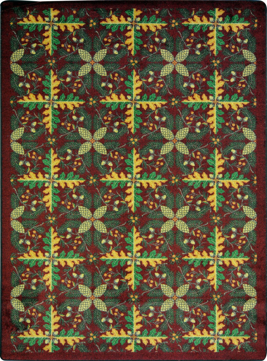 Joy Carpets Kaleidoscope Tahoe Burgundy Area Rug