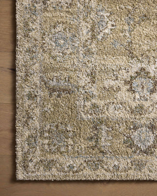 Tamryn TAM-03 Green grey Area Rug by Loloi Corner Image
