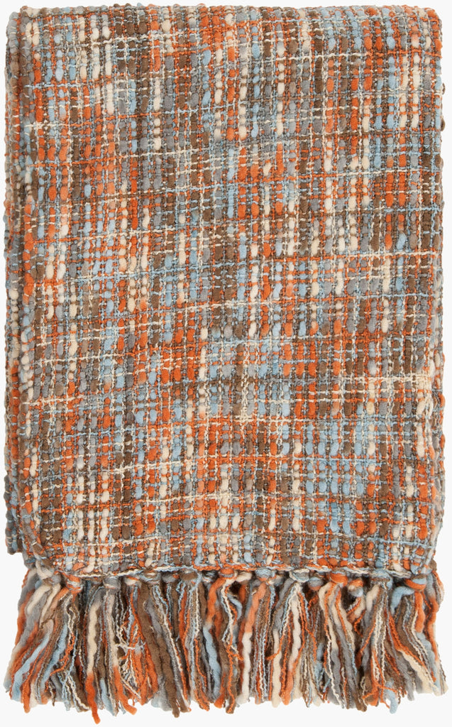 Livabliss Tabitha TAT-8206 Burnt Orange Throw main image
