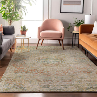 Dalyn Tabrook TB1 Tan Area Rug Lifestyle Image Feature