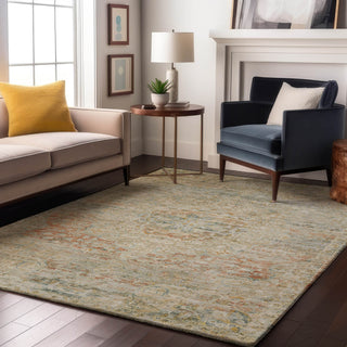 Dalyn Tabrook TB1 Tan Area Rug Lifestyle Image Feature