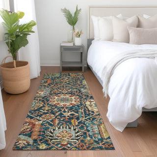 Dalyn Tabrook TB10 Navy Area Rug Runner Lifestyle Image Feature