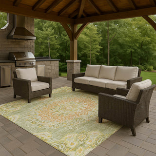 Dalyn Tabrook TB11 Aloe Area Rug Outdoor Lifestyle Image Feature