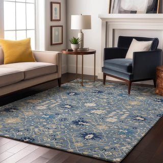 Dalyn Tabrook TB12 Denim Area Rug Lifestyle Image Feature