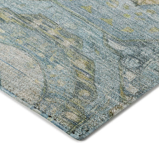 Dalyn Tabrook TB14 Blue Area Rug Corner Image