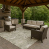 Dalyn Tabrook TB14 Pewter Area Rug Outdoor Lifestyle Image Feature