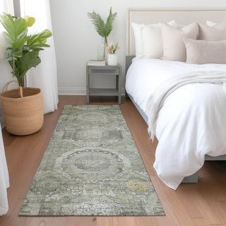 Dalyn Tabrook TB14 Pewter Area Rug Runner Lifestyle Image Feature