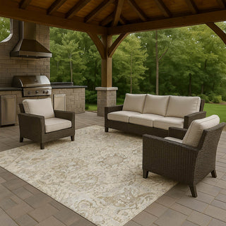 Dalyn Tabrook TB15 Ivory Area Rug Outdoor Lifestyle Image Feature