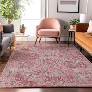 Dalyn Tabrook TB15 Pink Area Rug Lifestyle Image Feature