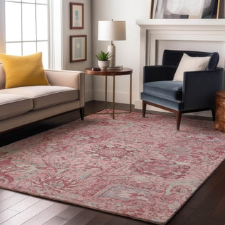 Dalyn Tabrook TB15 Pink Area Rug Lifestyle Image Feature