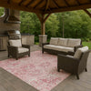 Dalyn Tabrook TB15 Pink Area Rug Outdoor Lifestyle Image Feature