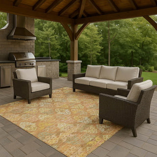 Dalyn Tabrook TB2 Copper Area Rug Outdoor Lifestyle Image Feature