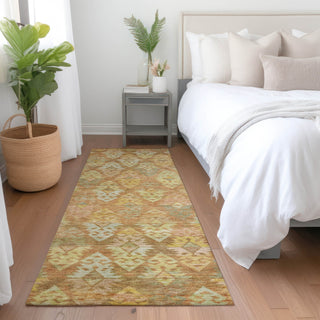 Dalyn Tabrook TB2 Copper Area Rug Runner Lifestyle Image Feature