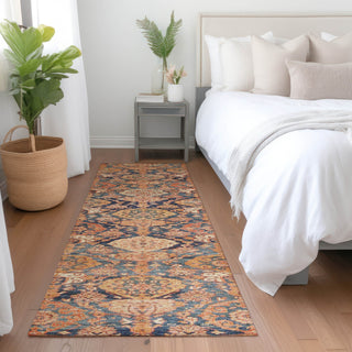 Dalyn Tabrook TB3 Terracotta Area Rug Runner Lifestyle Image Feature