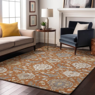Dalyn Tabrook TB4 Copper Area Rug Lifestyle Image Feature