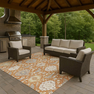 Dalyn Tabrook TB4 Copper Area Rug Outdoor Lifestyle Image Feature