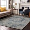 Dalyn Tabrook TB5 Blue Area Rug Lifestyle Image Feature