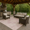 Dalyn Tabrook TB5 Pink Area Rug Outdoor Lifestyle Image Feature