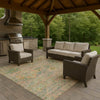 Dalyn Tabrook TB6 Blush Area Rug Outdoor Lifestyle Image Feature