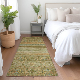 Dalyn Tabrook TB7 Aloe Area Rug Runner Lifestyle Image Feature