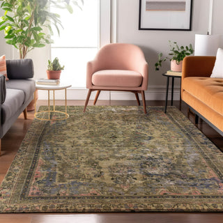 Dalyn Tabrook TB8 Tan Area Rug Lifestyle Image Feature