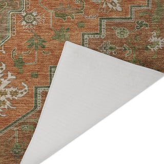 Dalyn Tabrook TB9 Rust Area Rug Backing Image