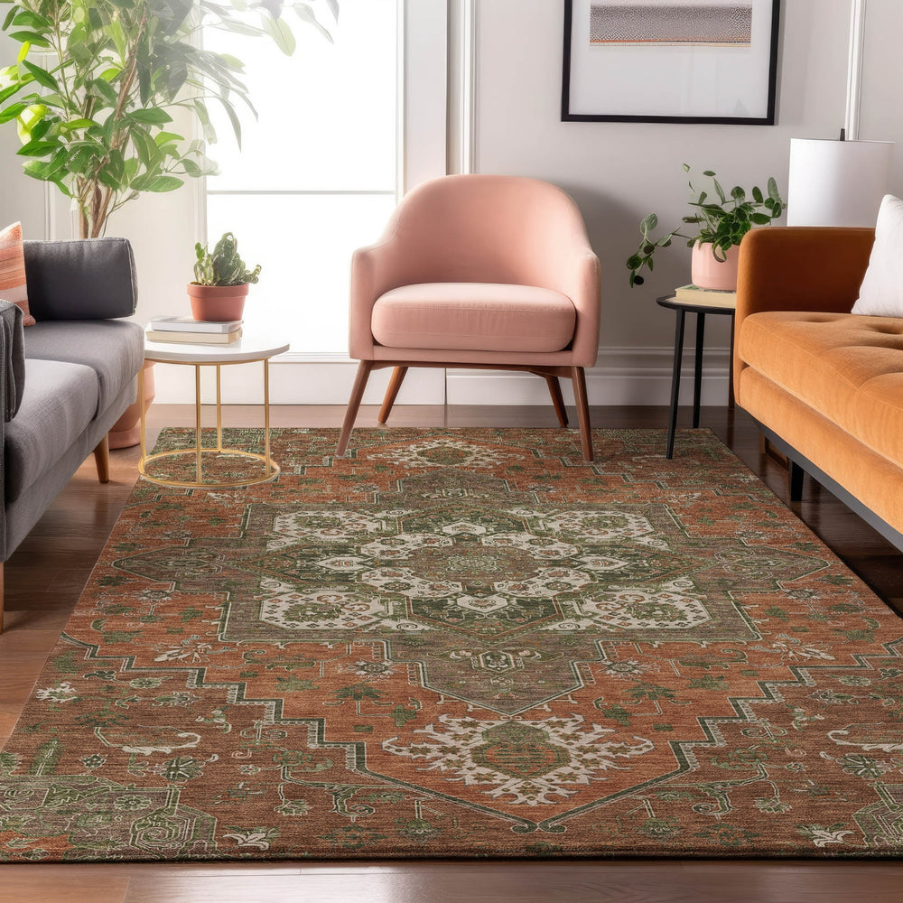 Dalyn Tabrook TB9 Rust Area Rug Lifestyle Image Feature