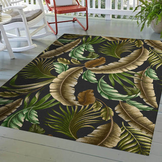 Dalyn Tropics TC1 Black Area Rug