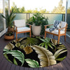 Dalyn Tropics TC1 Black Area Rug