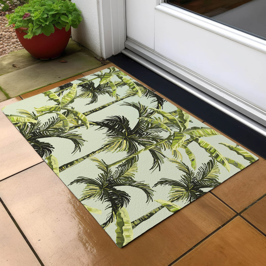 Dalyn Tropics TC10 Aloe Area Rug Scatter Outdoor Lifestyle Image Feature