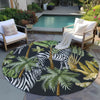 Dalyn Tropics TC13 Black Area Rug