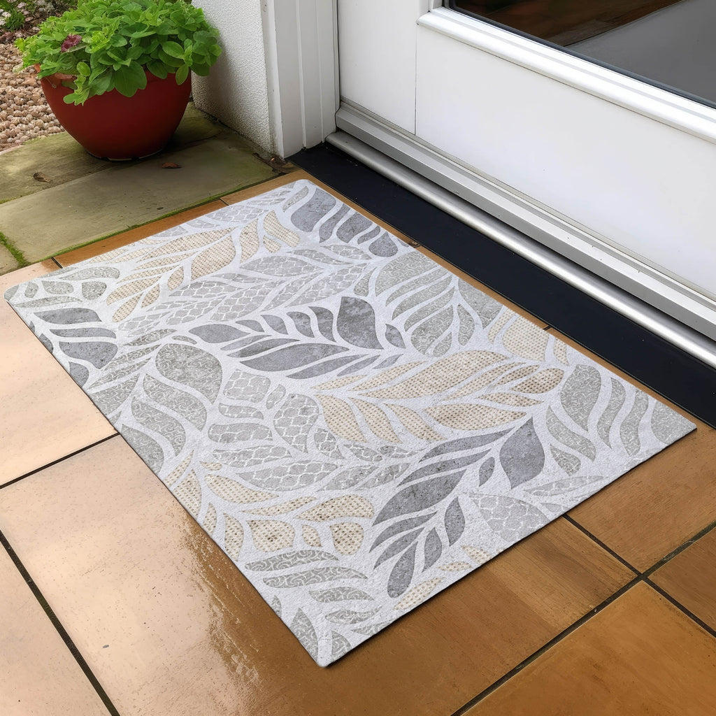 Dalyn Tropics TC3 Grey Area Rug Scatter Outdoor Lifestyle Image Feature
