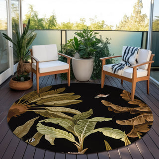 Dalyn Tropics TC8 Black Area Rug