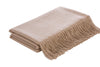 Auskin Camel Hair Flatweave White Throw main image