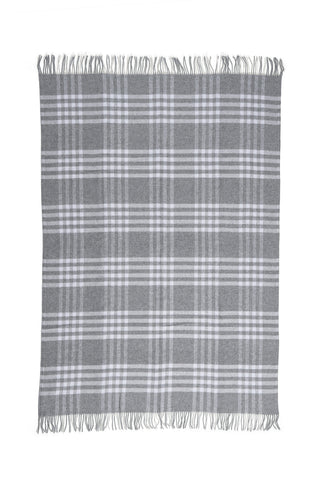 Auskin Woven Natural Fiber Owen Light Grey Throw main image