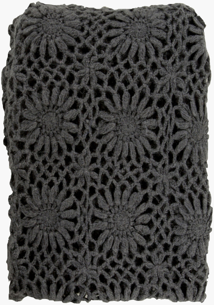 Surya Teresa TEA-2002 Charcoal Throw main image