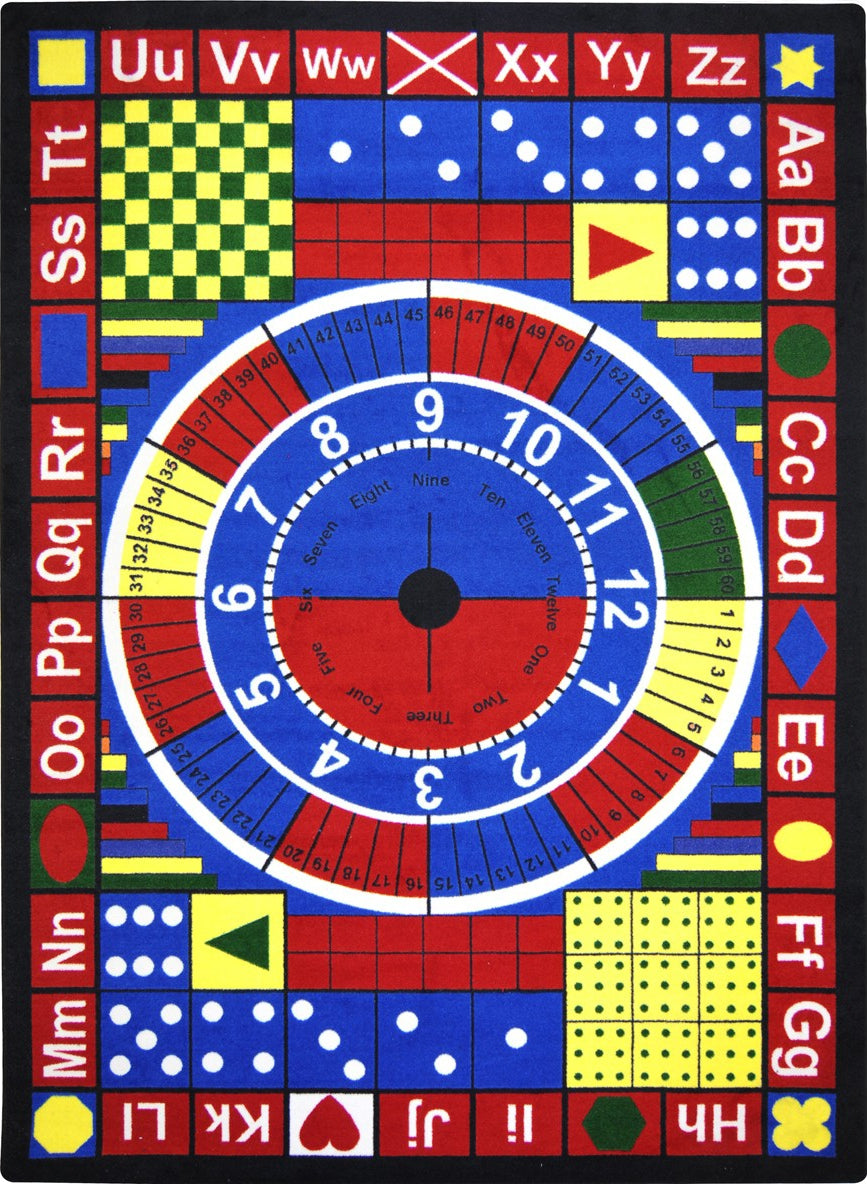 Joy Carpets Kid Essentials Teach-A-Tot Multi Area Rug – Incredible Rugs ...