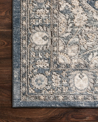 Loloi Teagan TEA-01 Denim/Mist Area Rug Corner Image