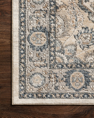 Loloi Teagan TEA-01 Natural/Light Grey Area Rug Corner Image