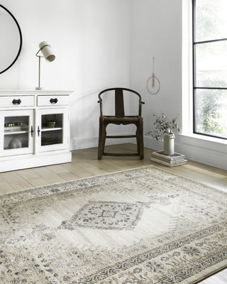 Loloi Teagan TEA-02 Oatmeal/Ivory Area Rug Lifestyle Image Feature
