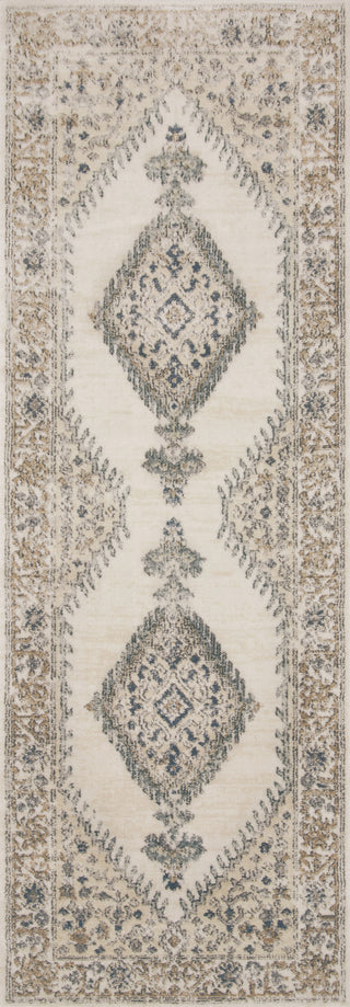 Loloi Teagan TEA-02 Oatmeal/Ivory Area Rug Runner Image