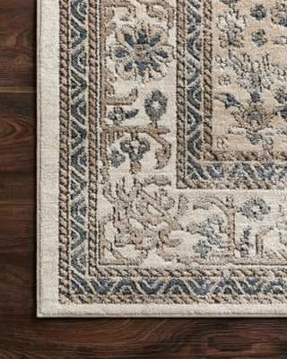 Loloi Teagan TEA-02 Oatmeal/Ivory Area Rug Corner Image