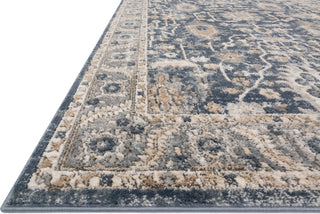 Loloi II Teagan TEA-03 Denim/Pebble Area Rug Corner Image