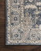 Loloi II Teagan TEA-03 Denim/Pebble Area Rug Corner Image