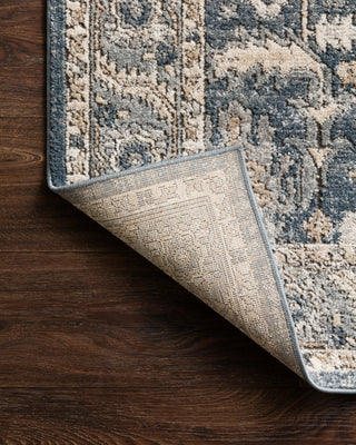 Loloi Teagan TEA-03 Denim/Pebble Area Rug Backing Image