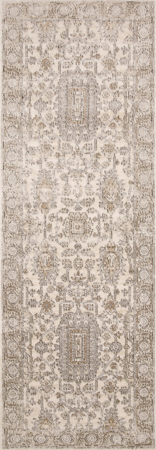 Loloi Teagan TEA-03 Ivory/Sand Area Rug Runner Image