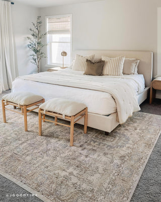 Loloi Teagan TEA-03 Ivory/Sand Area Rug Lifestyle Image Feature