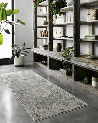 Loloi Teagan TEA-04 Sky/Natural Area Rug Lifestyle Image Feature