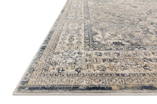 Loloi Teagan TEA-04 Sky/Natural Area Rug Corner Image